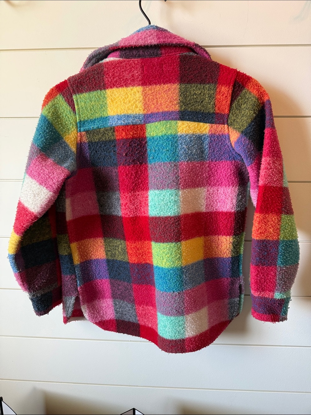 Colorblock Plaid Shacket Jacket - Multicolor - Picture 3 of 3